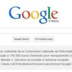 Google France forced to notify visitors of €150,000 privacy policy fine