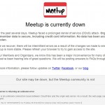 Meetup.com Website Suffering Massive DDOS Attack