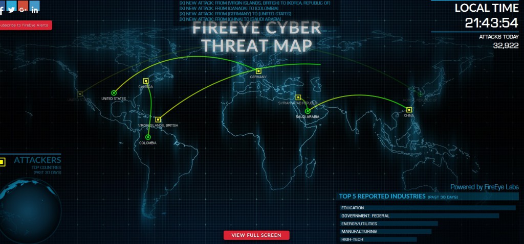 fireeye-cyberthreat-map