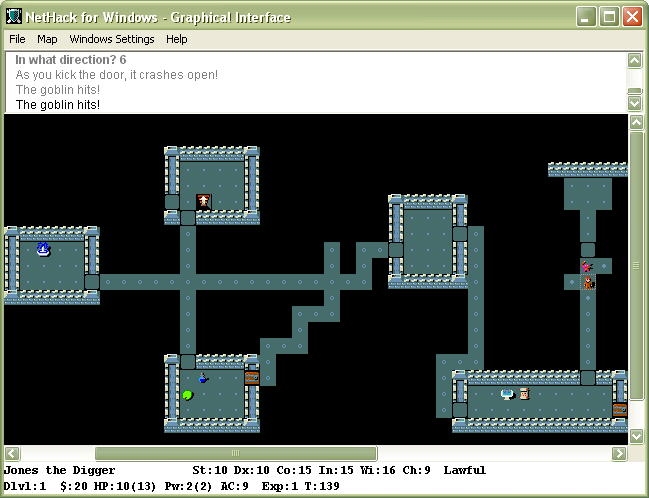 NetHack_for_Windows_Screenshot